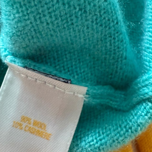 Kate Spade Green/Blue Wool/Cashmere Cardigan - Picture 2 of 2